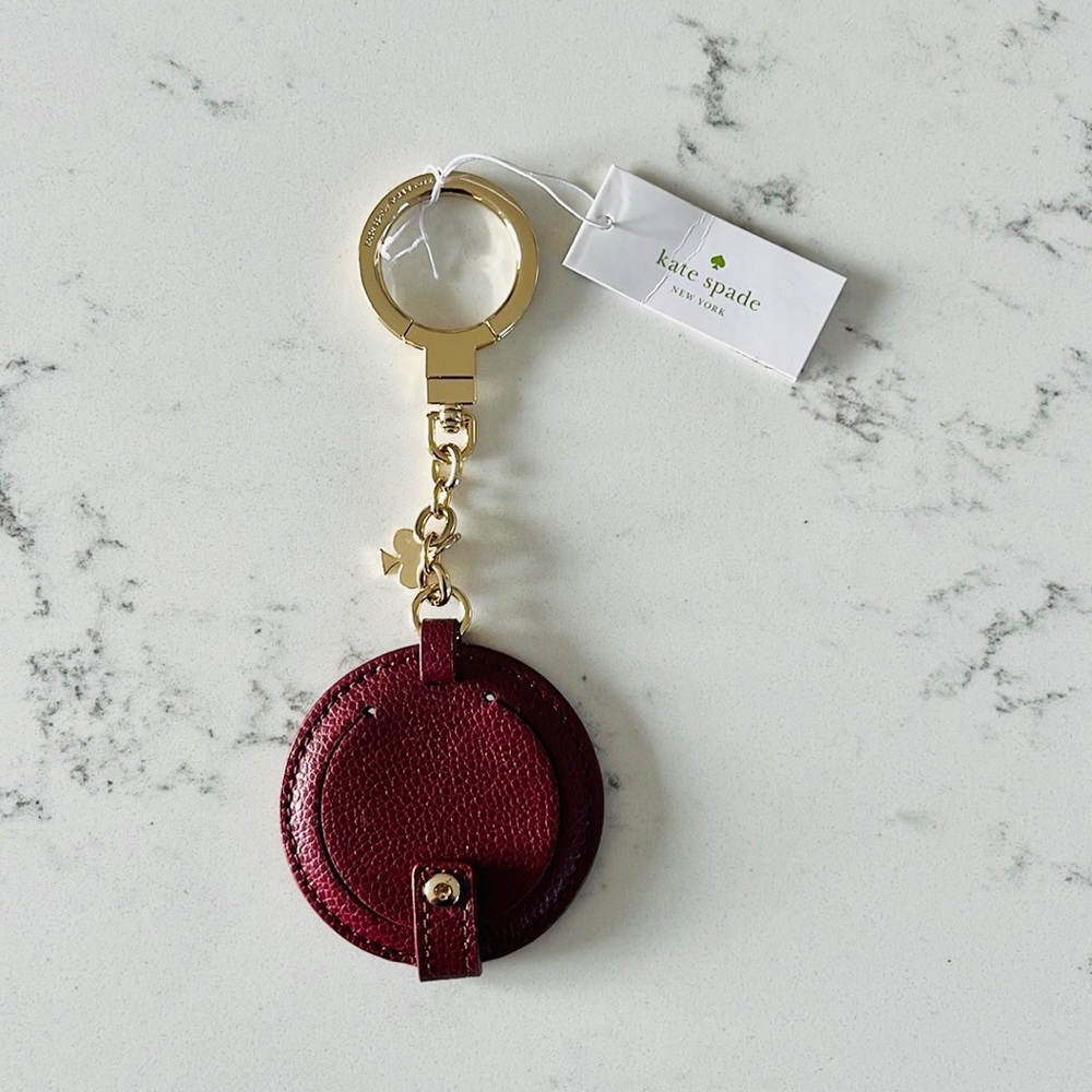 Kate SpadeCircle Mirror Leather Bagcharm/keychain - Picture 5 of 14
